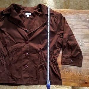 Joan Rivers brown jacket size 2x fall lightweight